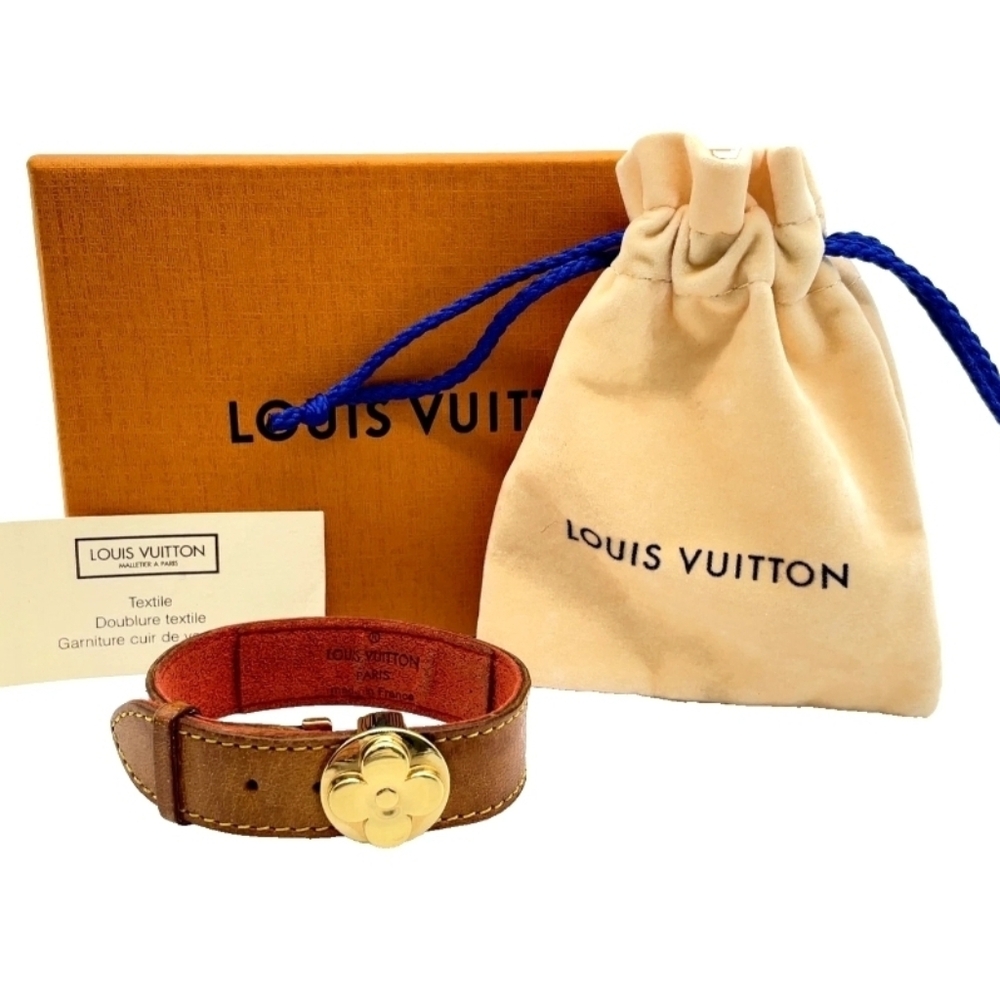 Authentic Louis Vuitton Brown and Gold Bracelet - Picture 2 of 12